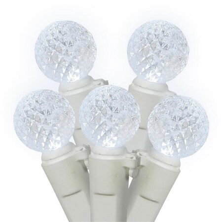 Vickerman LED White Wire G12 End Connecting 4 in. Spacing 34 ft. Long Light Set with Cool White Lights X4W9105PBG